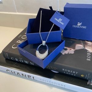 Authentic Swarovski large oval crystal pendant